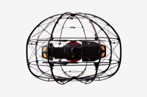 ASIOX Flybotix Drone on grey background.