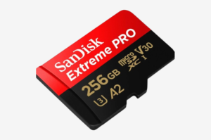 black and red sand disk extreme pro 256 gb sd card