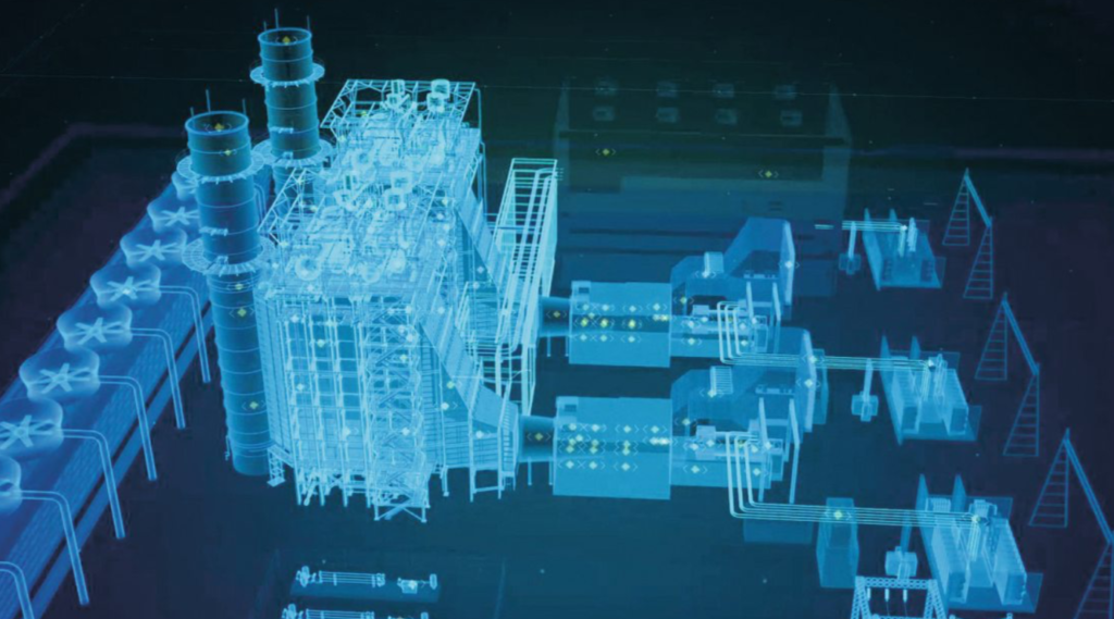 ASIO Connect platform displaying digital twin representation of plant assets.