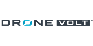 Drone volt black and blue logo