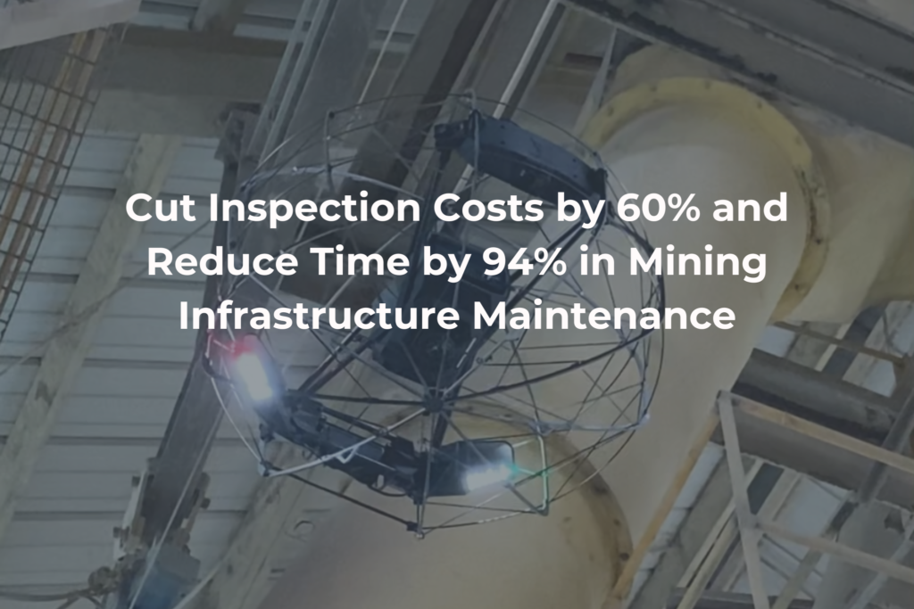 ASIO Drone flying in an mining structure